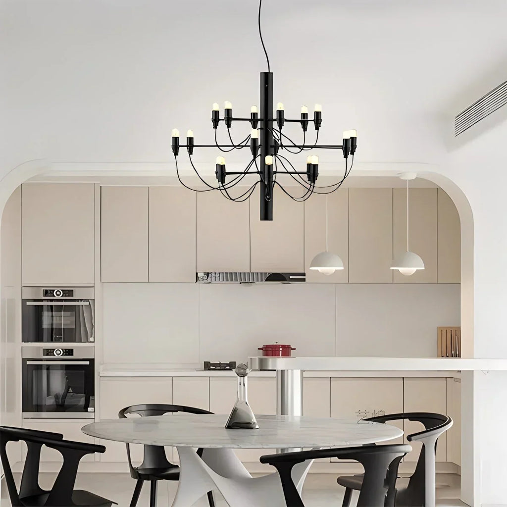 Tiered Modern Candle Chandelier | Desfino