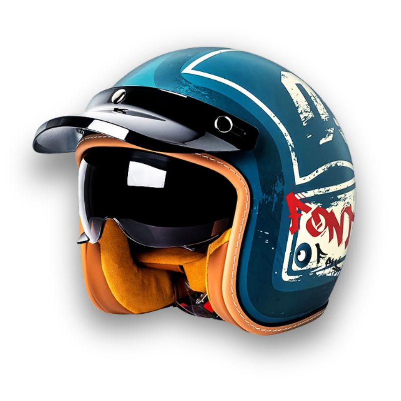 NovaRider Timeless Motorcycle Helmet — DOT & ECE Certified Safety Gear - Desfino
