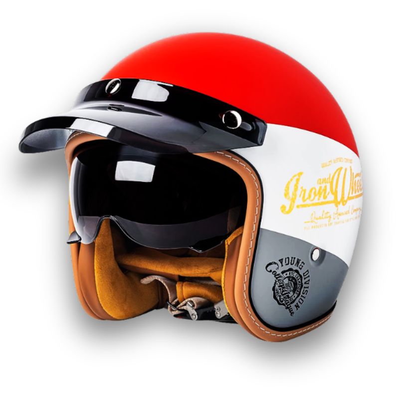 NovaRider Timeless Motorcycle Helmet — DOT & ECE Certified Safety Gear - Desfino