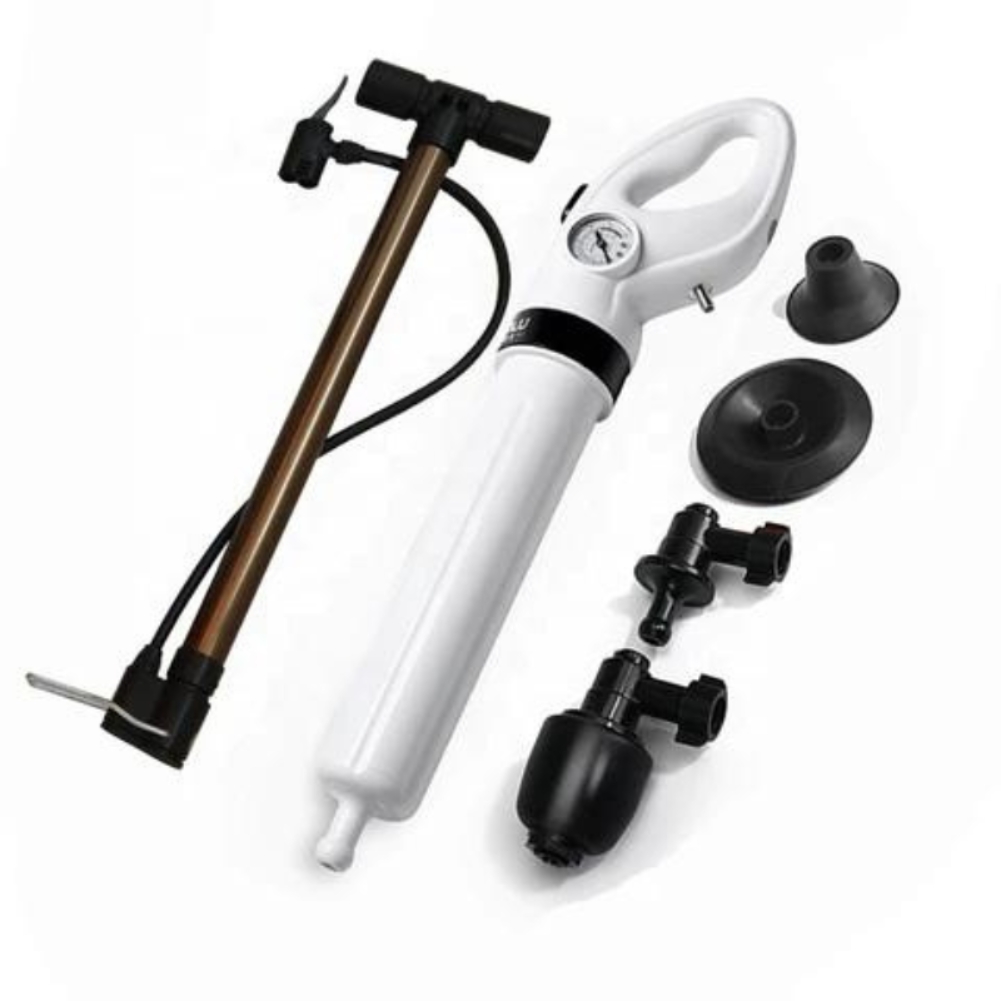 Déboucheur à piston haute pression HydraHero — déboucheur de toilettes et de canalisations à action rapide, sans produits chimiques