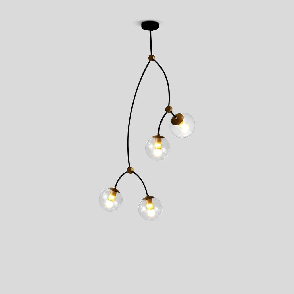 Minimalist Sputnik Globe Glass Chandelier | Desfino