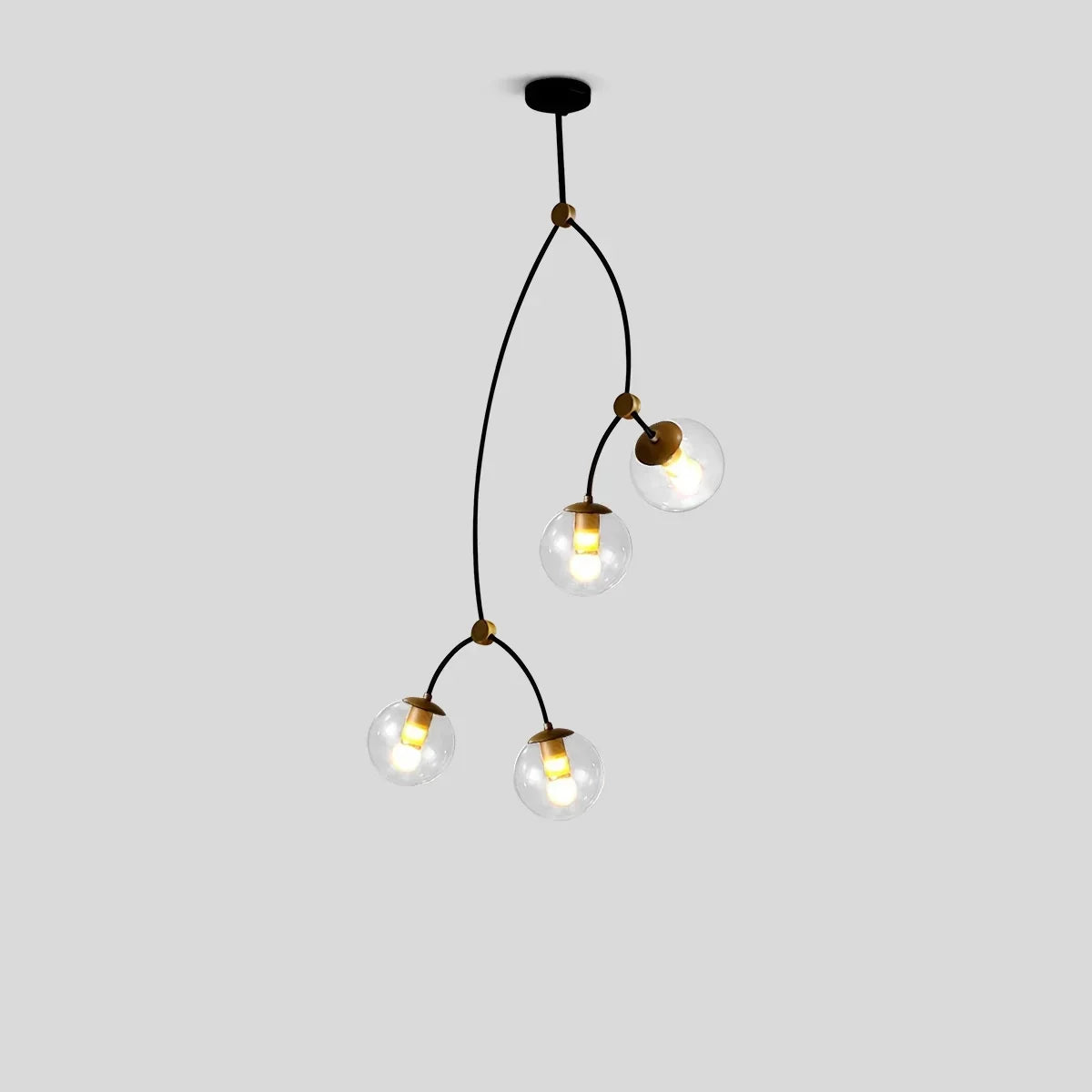 Minimalist Sputnik Globe Glass Chandelier | Desfino