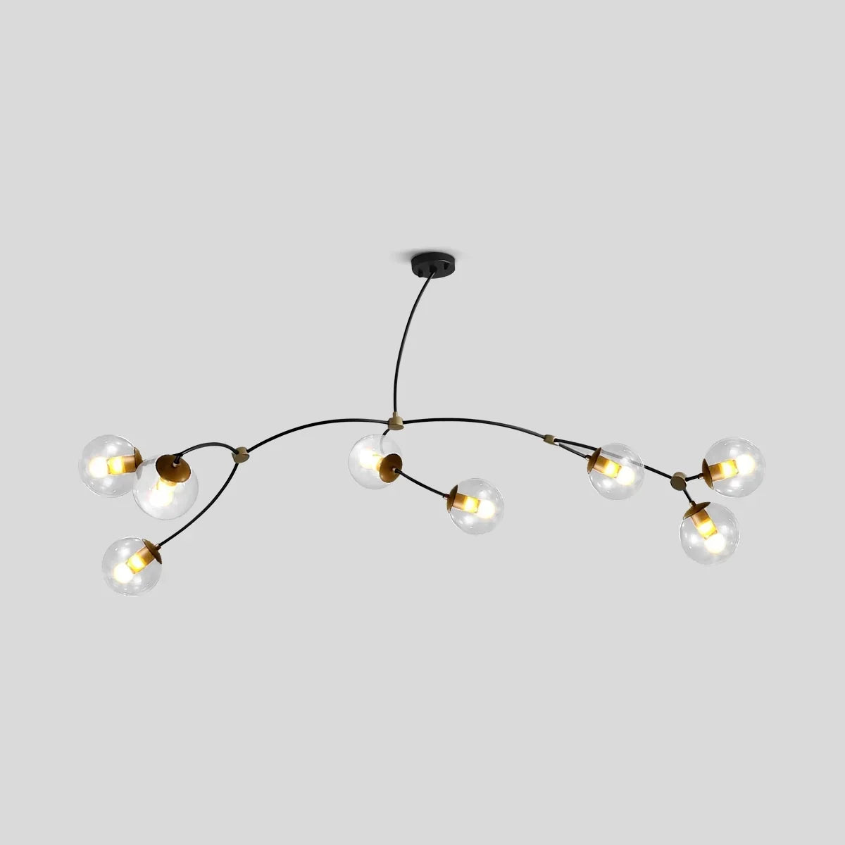 Minimalist Sputnik Globe Glass Chandelier | Desfino