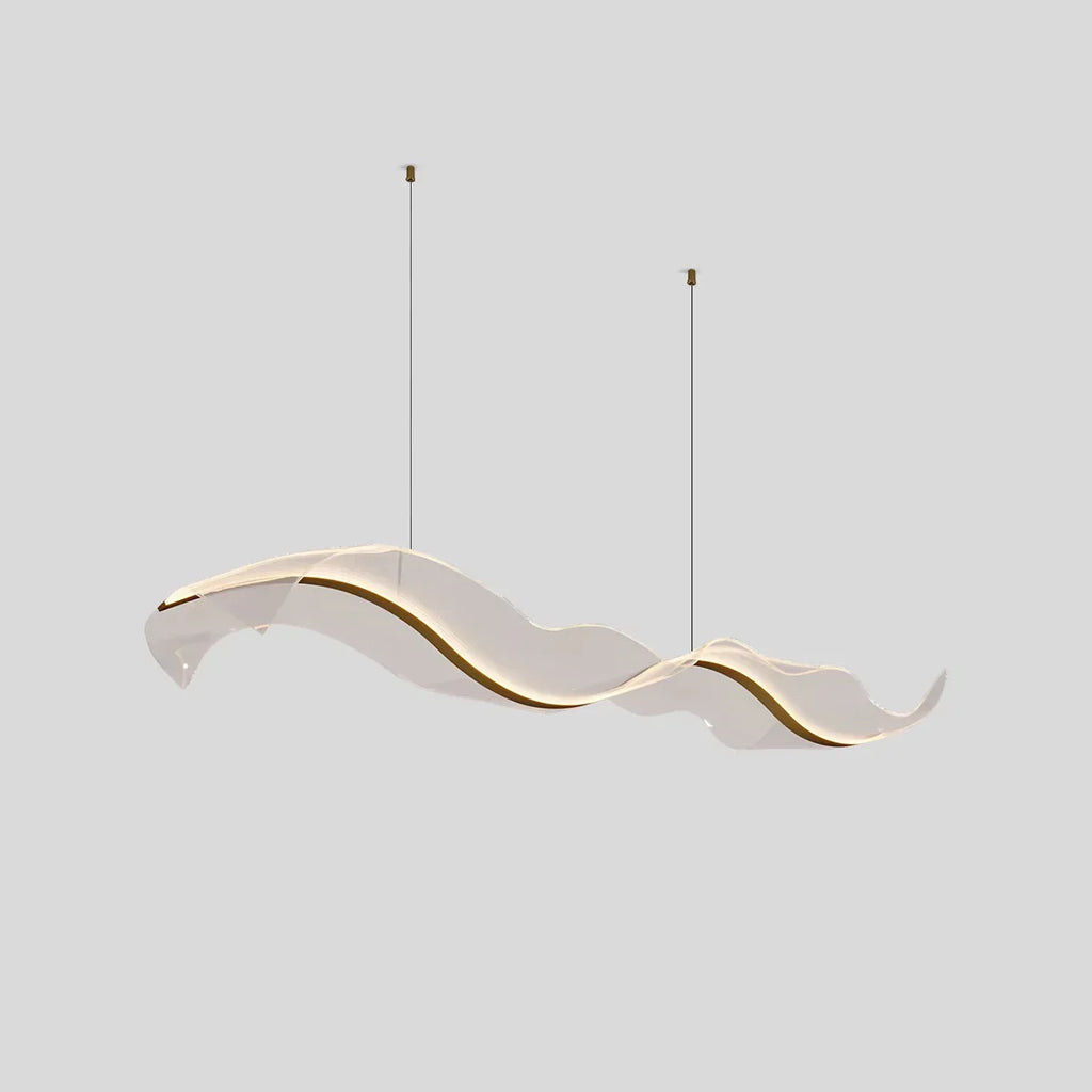 Modern LED Wave Acrylic Chandelier | Desfino