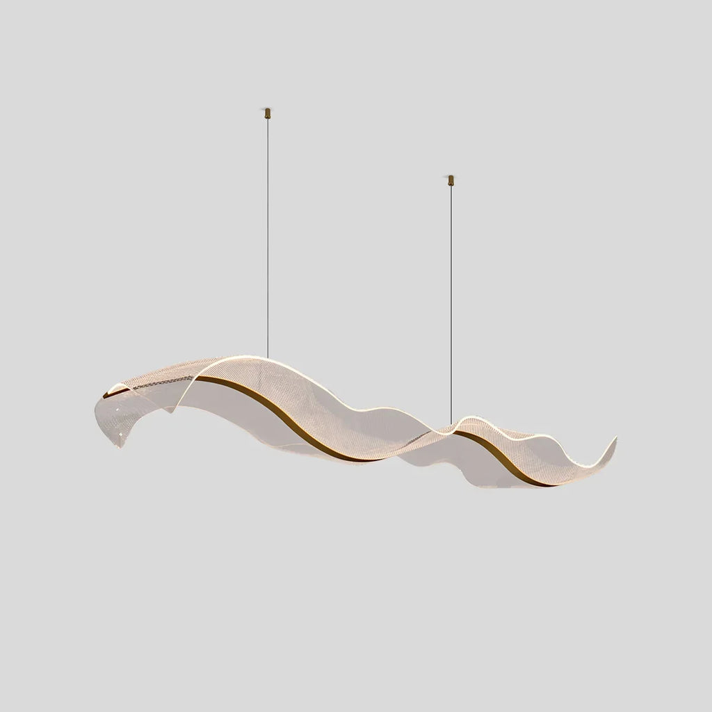 Modern LED Wave Acrylic Chandelier | Desfino