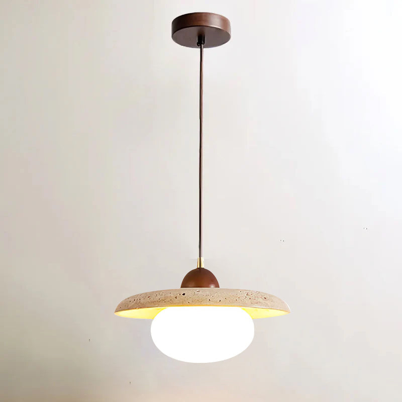 Travertine Pendant Lamp for Dining Area | Desfino