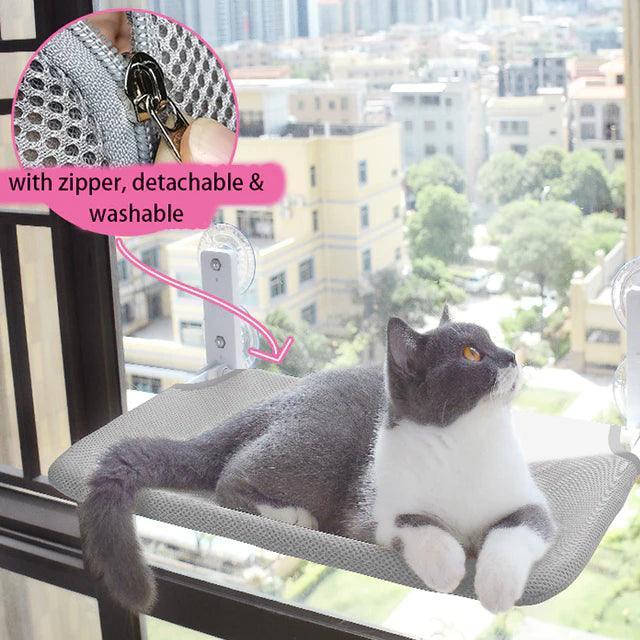 LunaPerch hamac pour chat — étagère lounge pour bains de soleil à 360° - Desfino