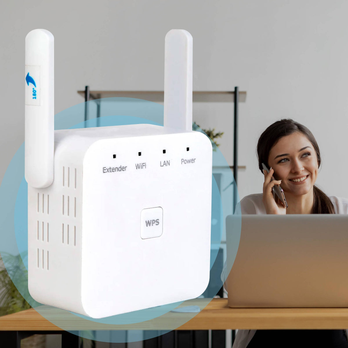 Wzmacniacz WiFi AeroLink Dual-Band 5G — pasma 2.4GHz i 5GHz - Desfino