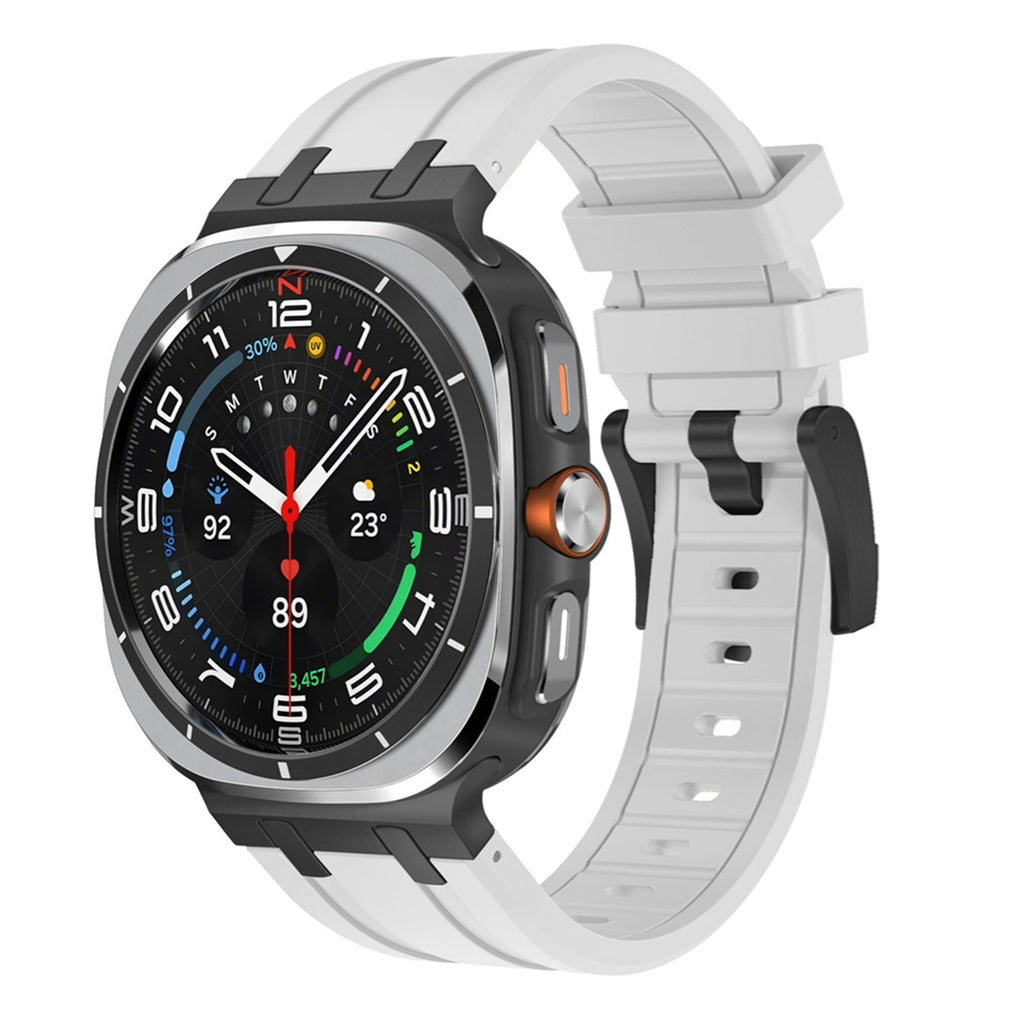 Cinturino sostitutivo in silicone Vellaro per Samsung Watch Ultra — Fibbia ad ardiglione - Desfino