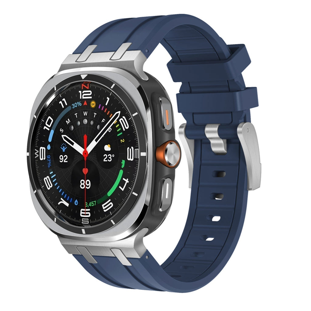 Cinturino sostitutivo in silicone Vellaro per Samsung Watch Ultra — Fibbia ad ardiglione - Desfino