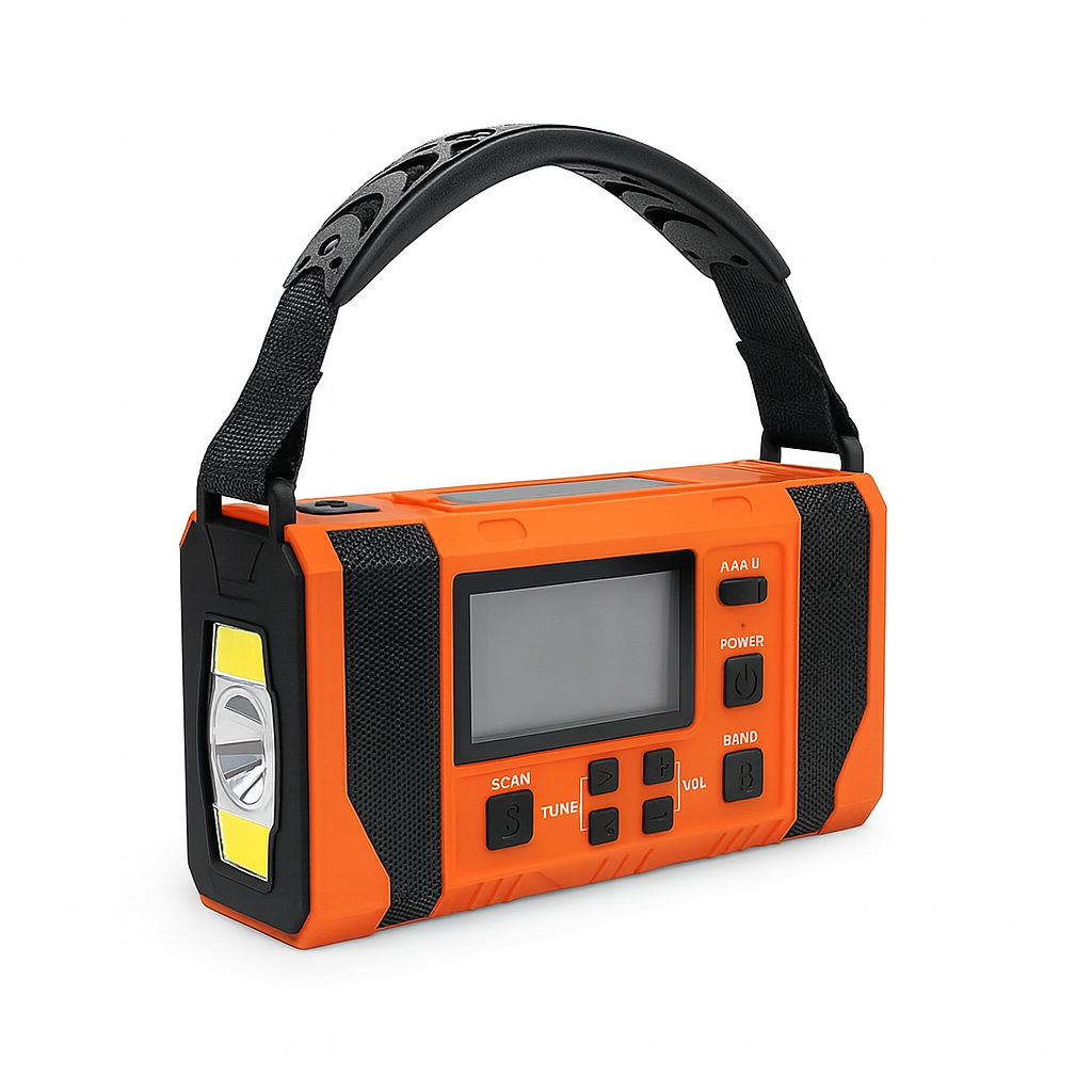 SafeHaven 应急收音机 — 10,000mAh USB 可充电备用电源 - Desfino