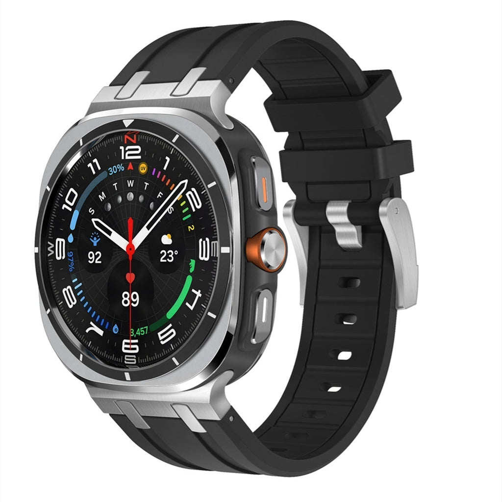 Cinturino sostitutivo in silicone Vellaro per Samsung Watch Ultra — Fibbia ad ardiglione - Desfino