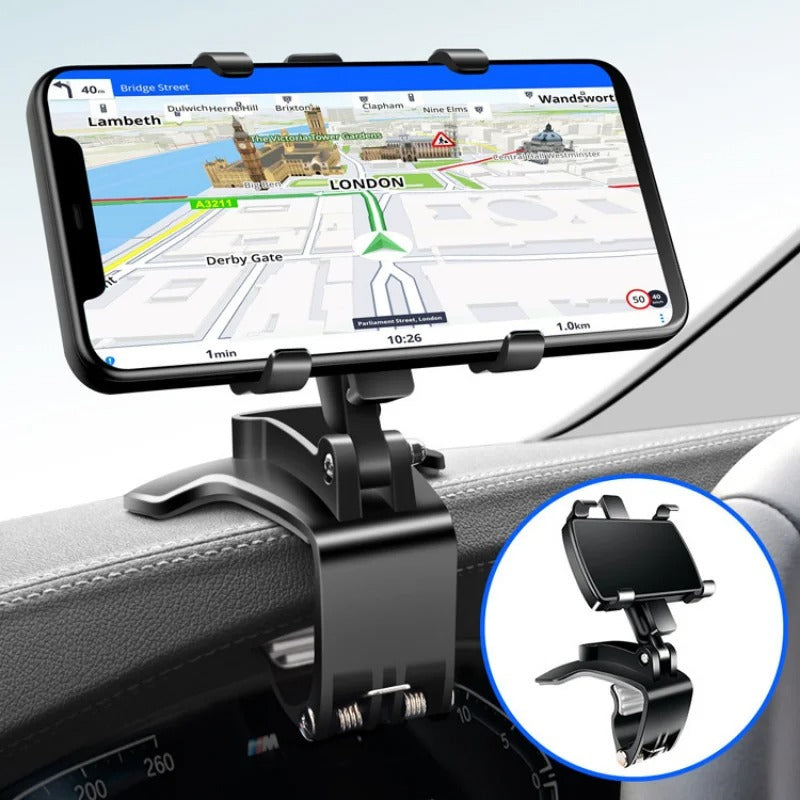 Suporte ajustável para telemóvel no carro — Fixação no tablier e no para-brisas - Desfino