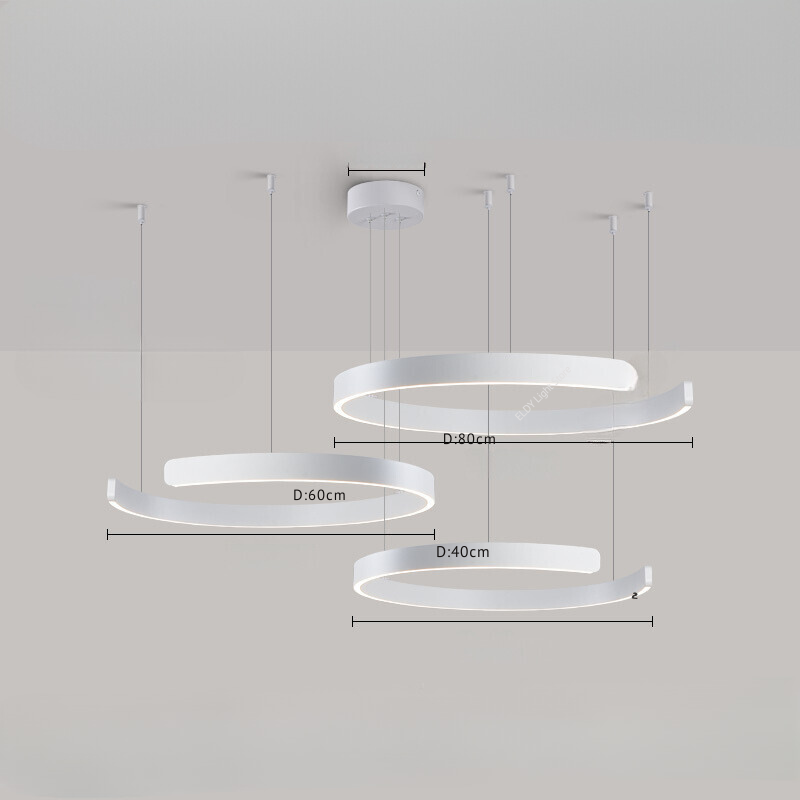 AerisGlow kerek LED-csillár — állítható hangulatvilágítás