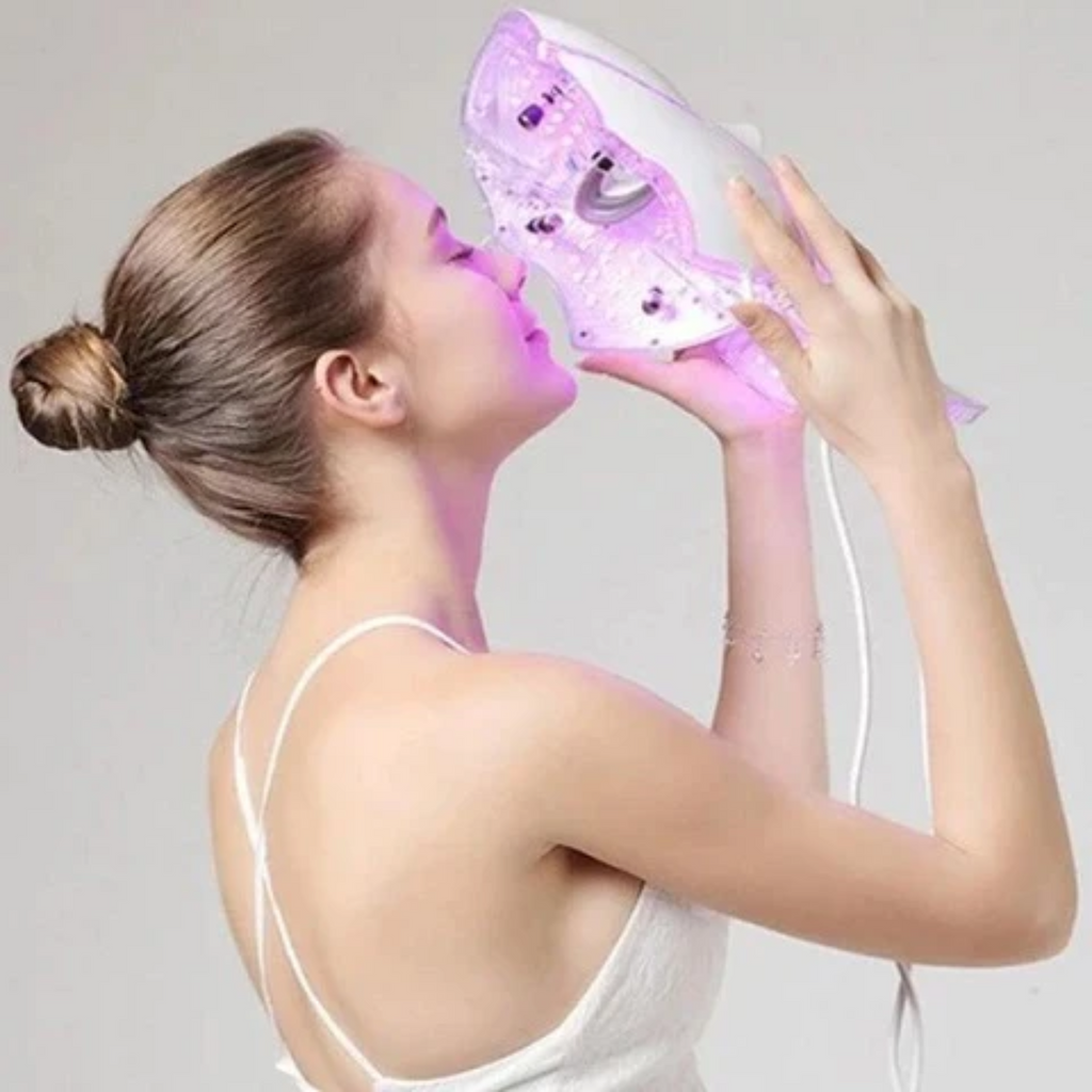 AstraGlow 7-Color LED Photon Mask — Neck Treatment - Desfino
