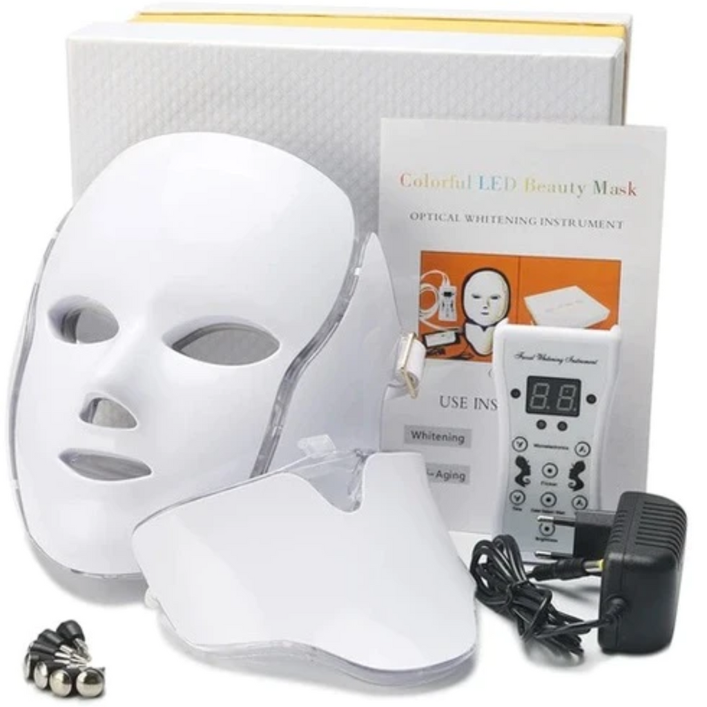 AstraGlow 7-Color LED Photon Mask — Neck Treatment - Desfino