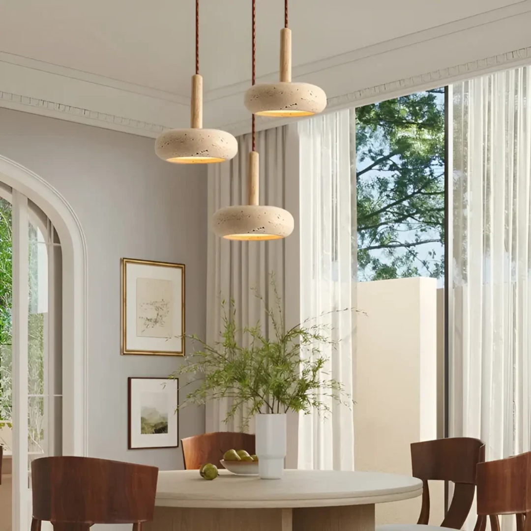 Kibo LED-hänglampa — justerbar 2 m sladd, japansk retrodesign - Desfino
