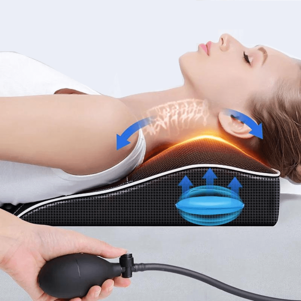 Novara - protahovač zad a krku — trakce, shiatsu masáž, volitelné vyhřívání - Desfino