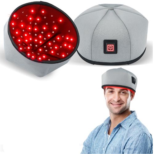 Čepice pro růst vlasů s červeným světlem — 120 LED, terapie pro obnovu růstu vlasů | Desfino