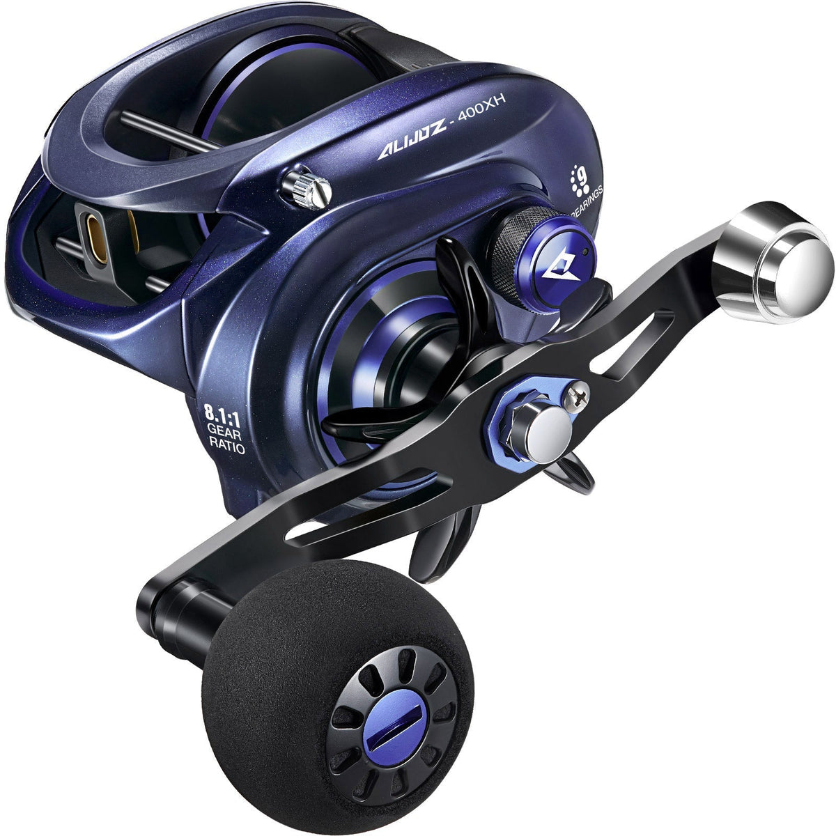 Carrete de baitcasting modelo 400 de Piscifun—Carrete con clic para cebo de agua salada/dulce | Desfino