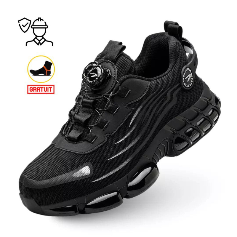 Sapatos de trabalho Ravex com biqueira de aço — Biqueira reforçada, ajuste almofadado - Desfino