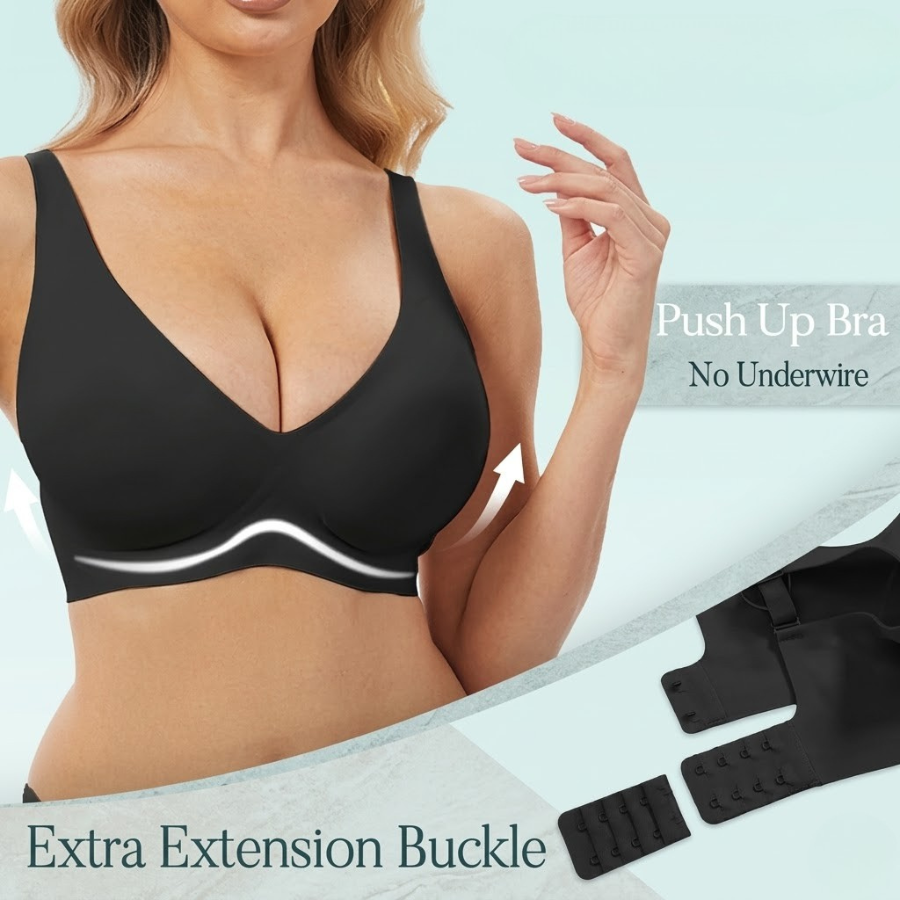 Serivena Vela Seamless Wireless Lift Bra — bezešvá bezdrátová podprsenka s nadzvednutím a hladkou pohodlnou oporou - Desfino