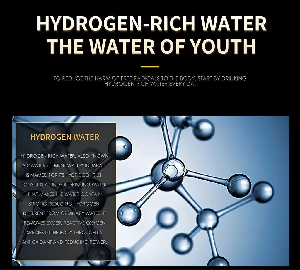 Borraccia ionizzatrice d’acqua all’idrogeno NovaHydro Elite 5000ppb — SPE PEM - Desfino