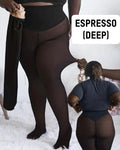 Single-Seam Fleece Shaping Leggings Snatched Compression Waistband
