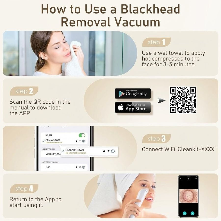 LuminaPore HD Pore Extractor — Real-Time Blackhead Removal | Desfino