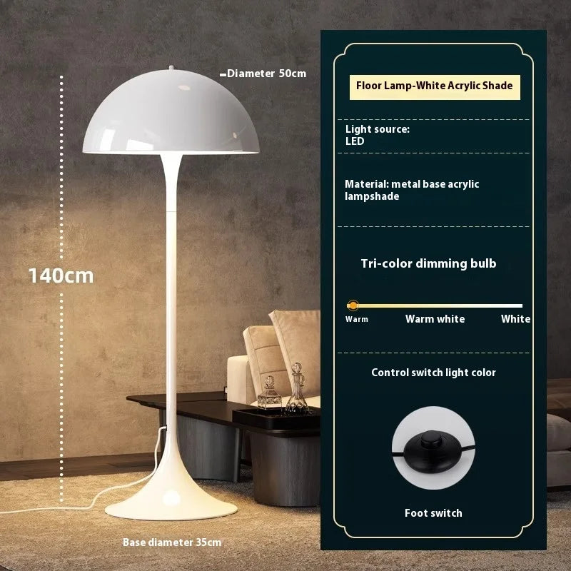 Aurora LED-Pilz-Stehlampe — Skandinavisches Ambientelicht | Desfino