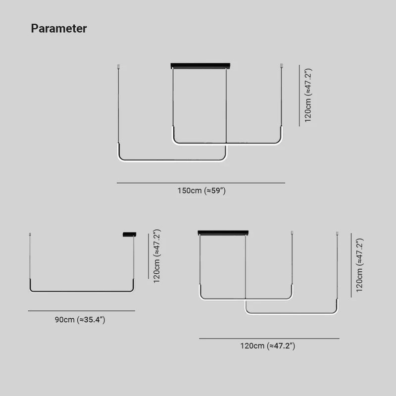 Moderne LED-Pendelleuchte EdgeGlow – Metallgehäuse, Silikondiffusor