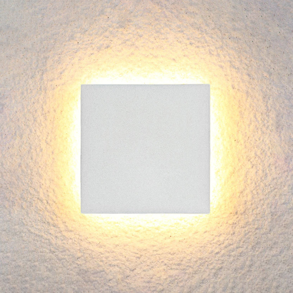 AeroLume Applique murale d’extérieur LED ronde, noire et blanche - Desfino