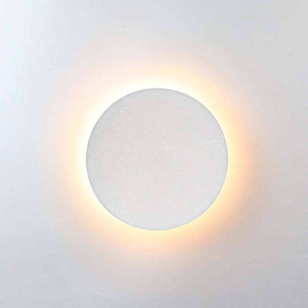 AeroLume Applique murale d’extérieur LED ronde, noire et blanche - Desfino