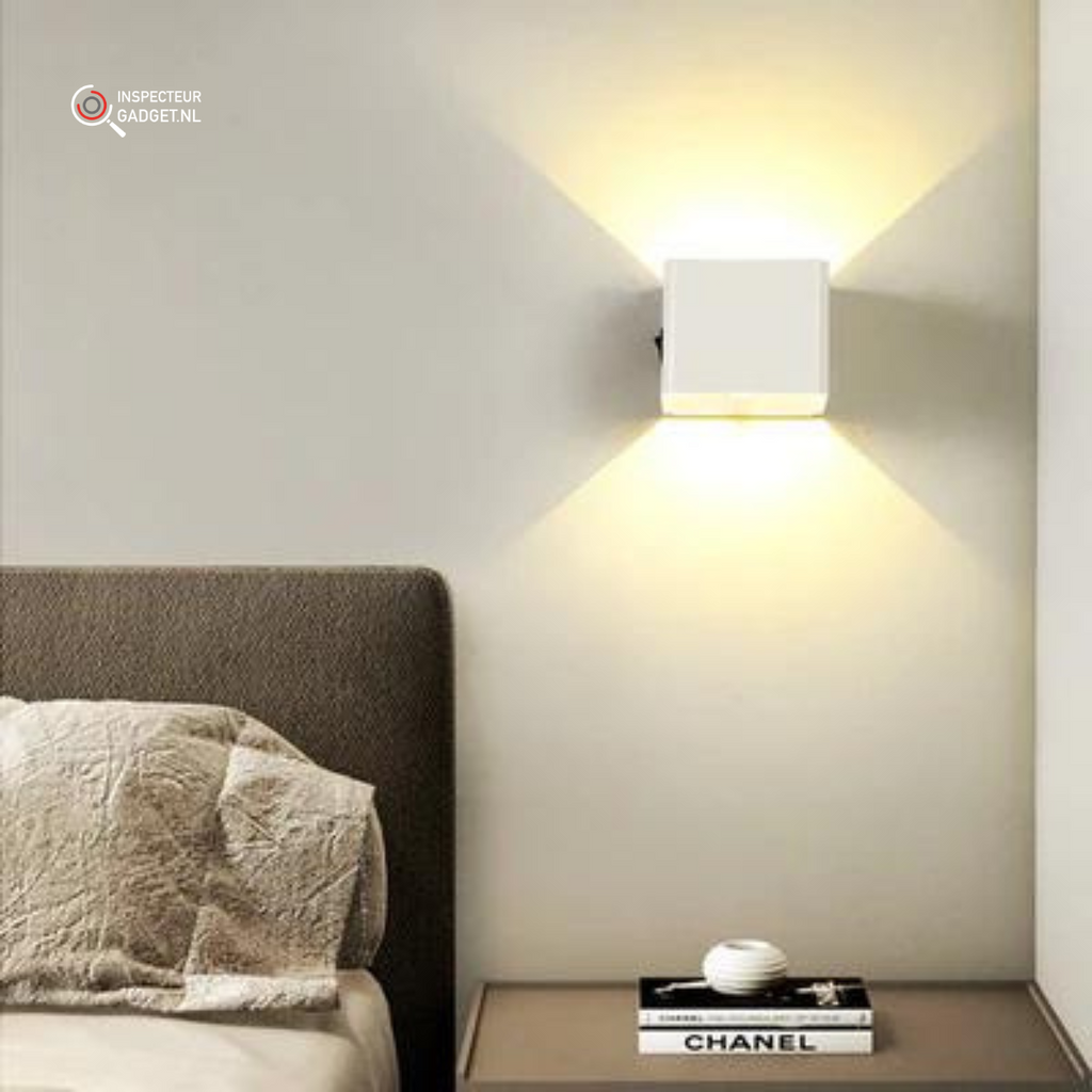 מנורת קיר אלחוטית מתכווננת הנטענת באמצעות USB Lumiara — תאורה למשך 65 שעות - Desfino