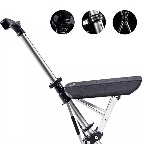 Portable Folding Walking Stick with Seat — Cane Chair - Desfino