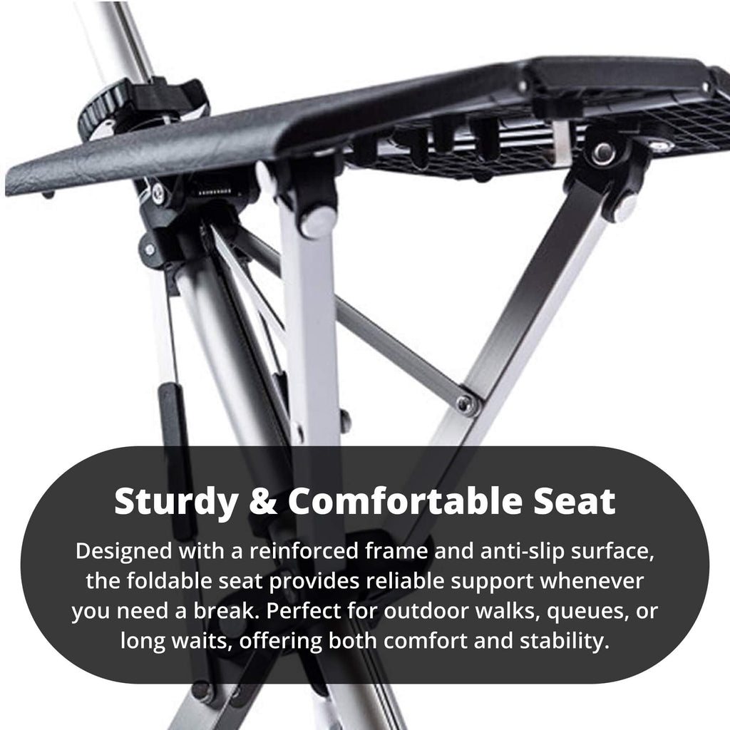 Portable Folding Walking Stick with Seat — Cane Chair - Desfino