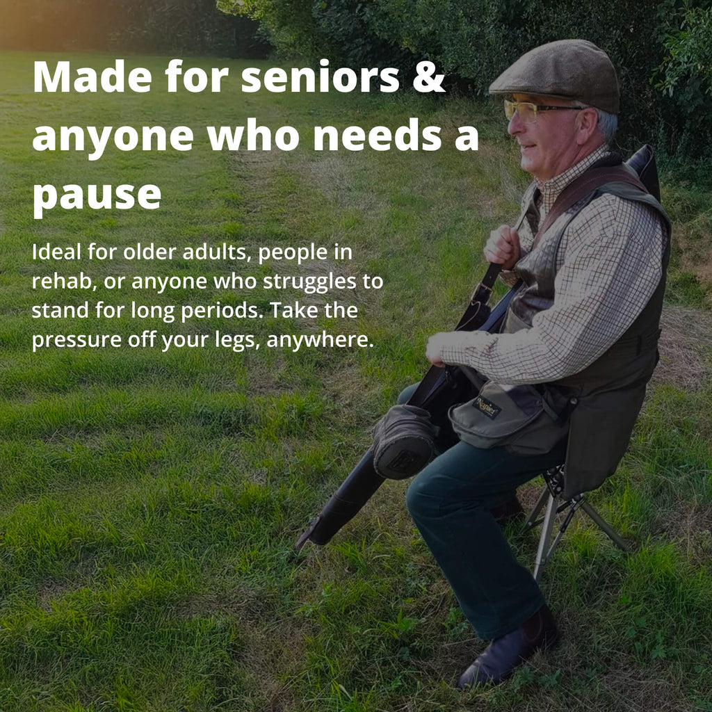 Portable Folding Walking Stick with Seat — Cane Chair - Desfino