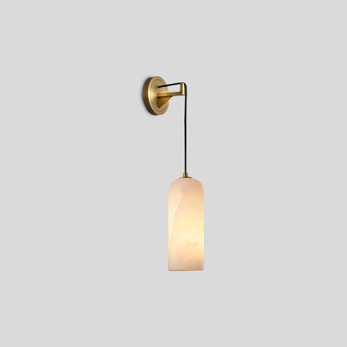Modern All Copper Spanish Alabaster Pendant Light | Desfino
