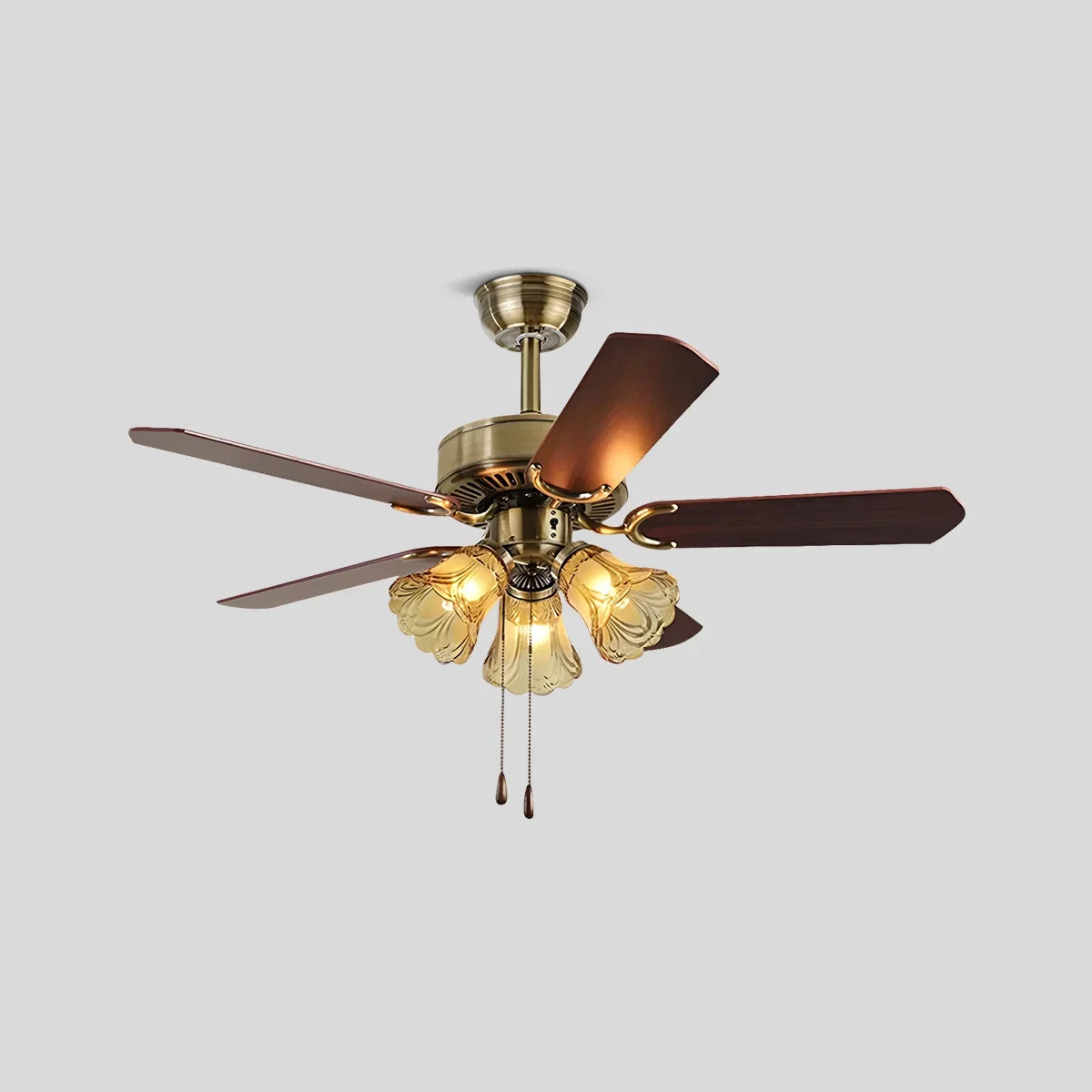 Vintage-Deckenventilator mit Licht für das Esszimmer | Desfino