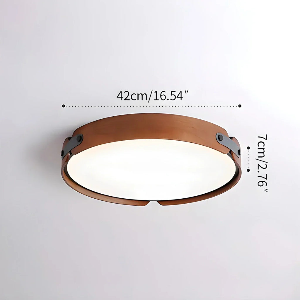 Nordic Wood Ceiling Light for Bedroom | Desfino