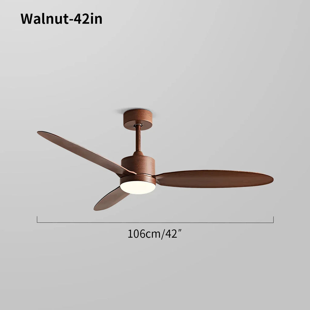 Deckenventilator mit 3 Flügeln und Licht fürs Schlafzimmer | Desfino