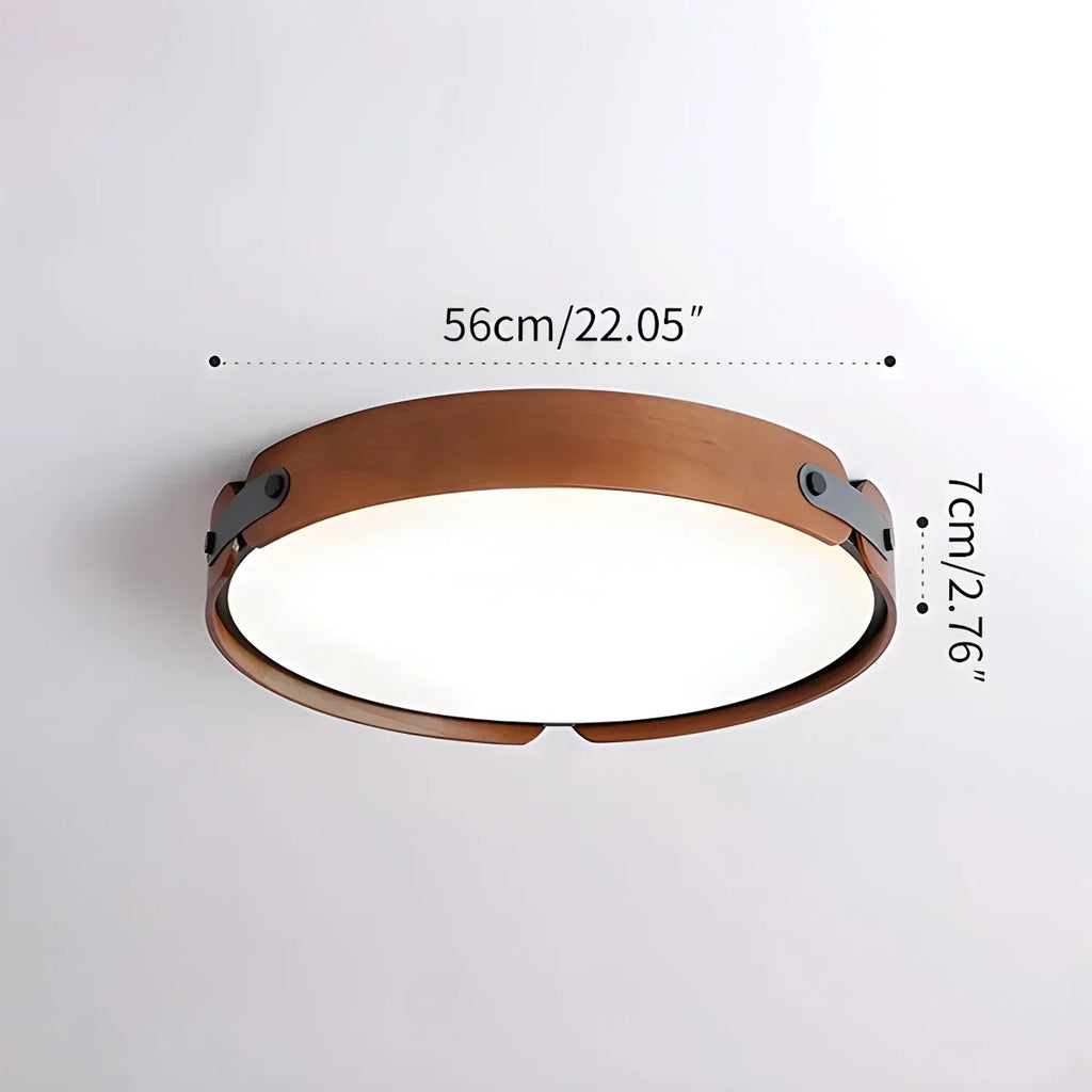 Nordic Wood Ceiling Light for Bedroom | Desfino
