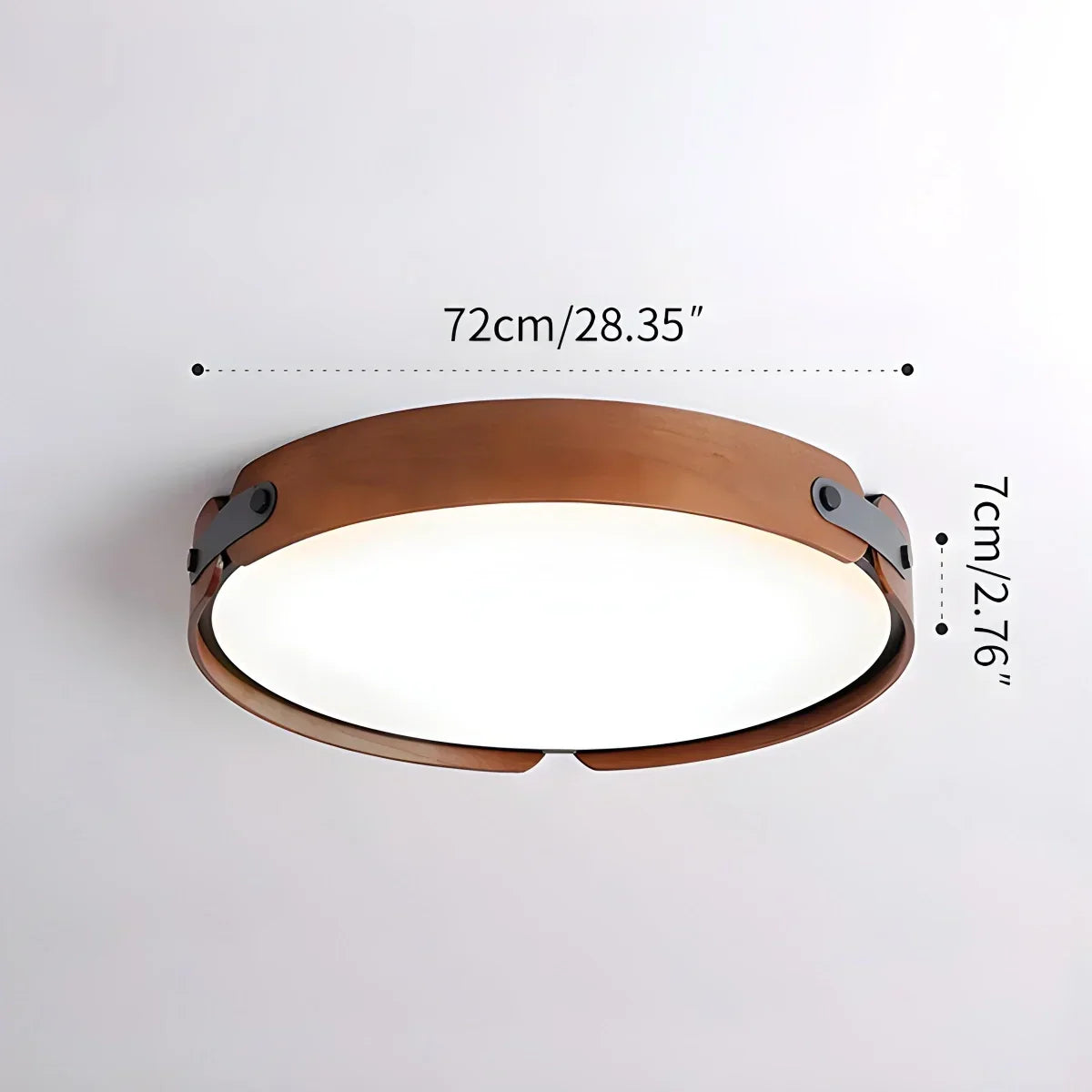 Nordic Wood Ceiling Light for Bedroom | Desfino