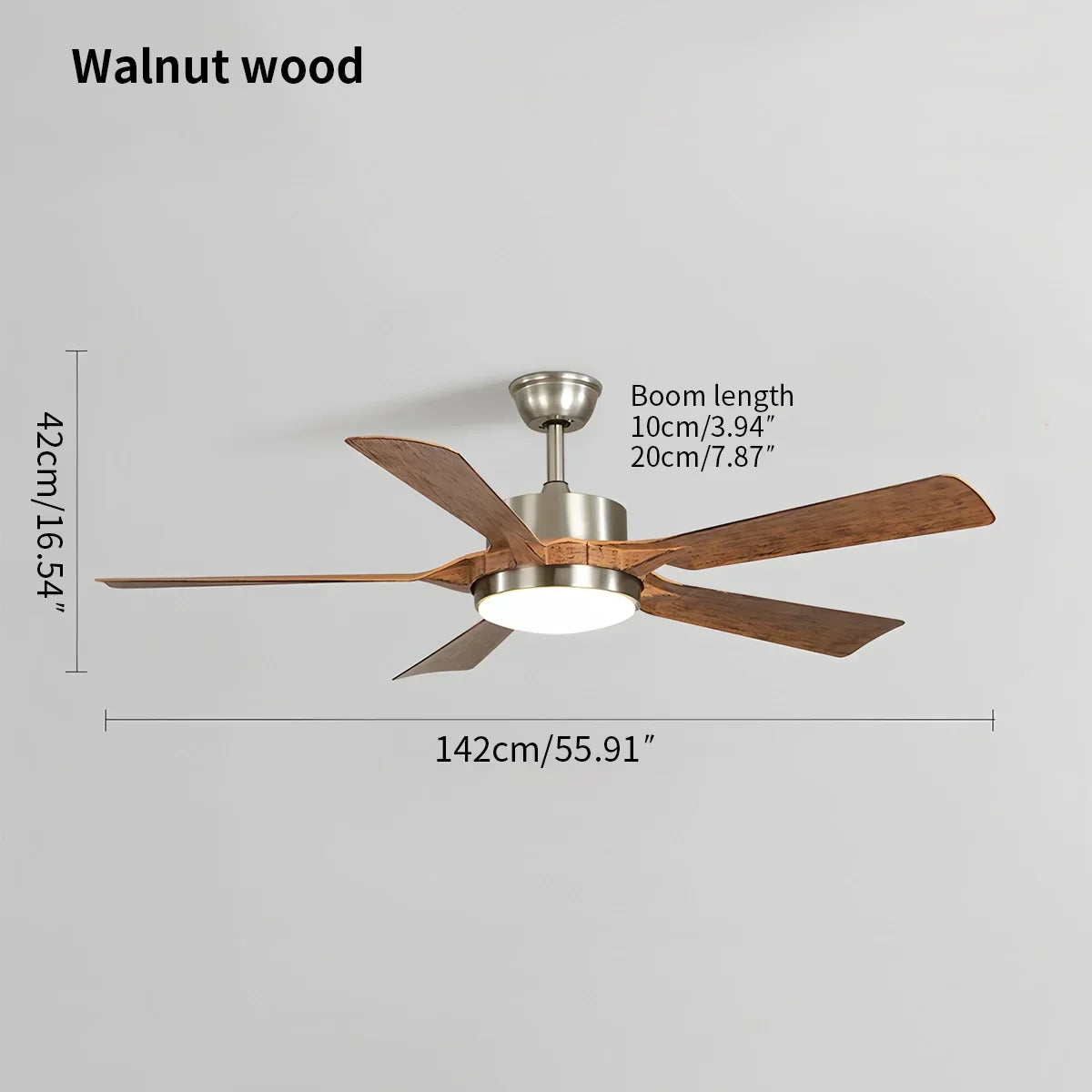 Dimmbarer Deckenventilator mit Licht und Fernbedienung | Desfino