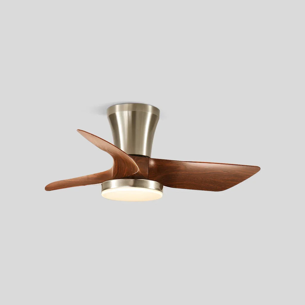 Nordic LED Ceiling Fan with Light for Living Room | Desfino