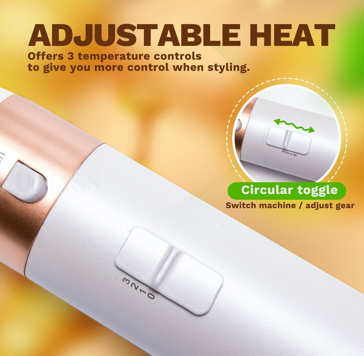 Lunera 5-in-1 Hair Styler — Coanda Auto Curler, Dryer & Flat Brush | Desfino