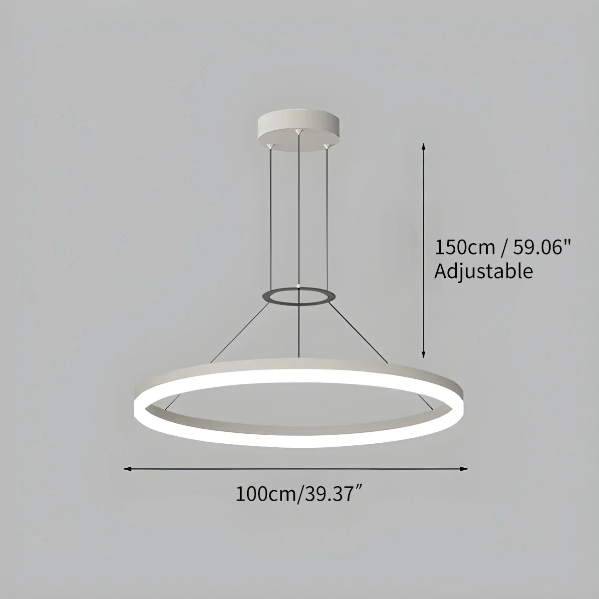 Circular Led Pendant Light for Living Room Kitchen | Desfino