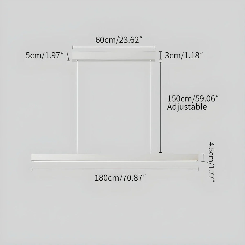 Modern Linear Pendant Light  for Kitchen Island | Desfino