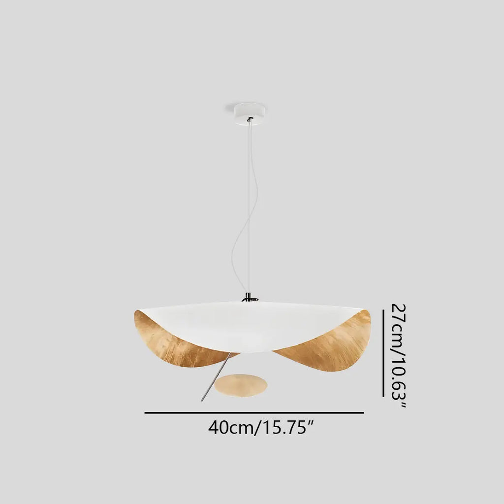 Modern Sculptural Leaf Pendant Light | Desfino