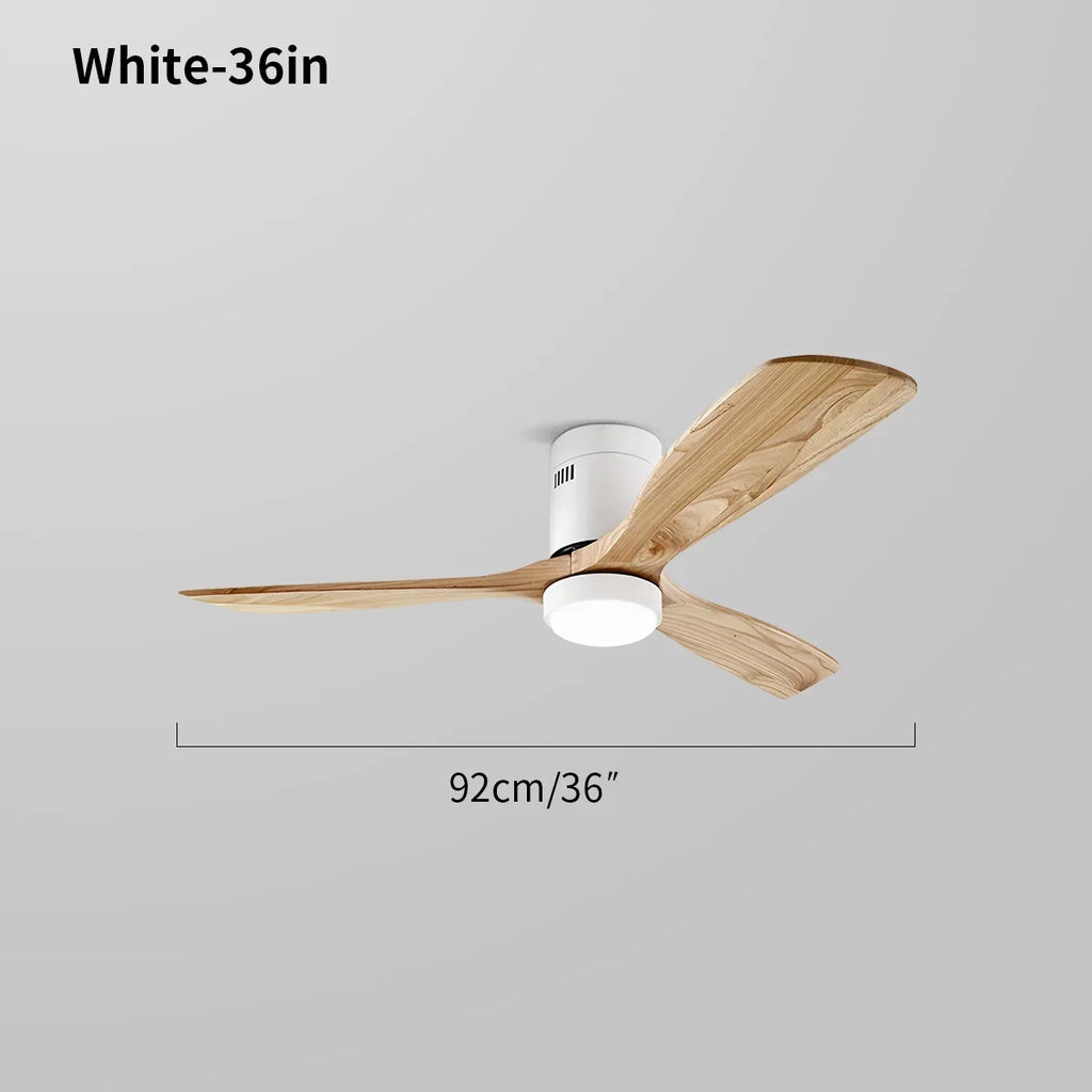 Mid-century Modern Hugger Ceiling Fan Lamp | Desfino